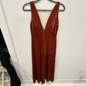 Jenny Yoo Logan Bridesmaid Dress | Velvet Gown - Size 8
